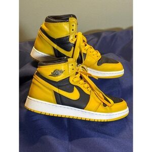 Air Jordan 1 High Yellow Black GS Sz 7Y/W8.5  575441-701